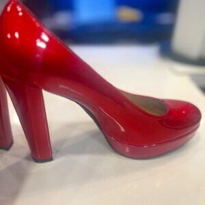 Candy Apple Patent Leather Pumps